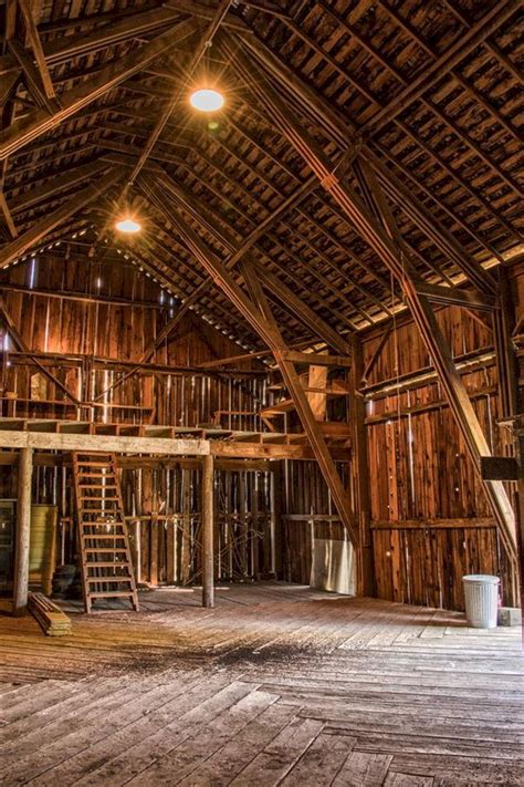 rustic barn look inside